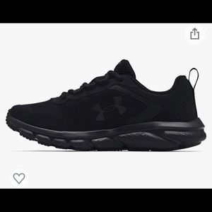 Under armour black running shoes
